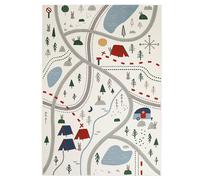 Tapis De Jeu Enfant Indoor & Outdoor Little Camper Multicolore 120X180