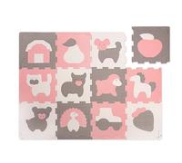 Tapis De Jeu Mousse À Assembler Animaux De La Ferme Multicolore 100X100
