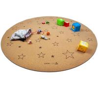 Tapis de jeu pour enfants - Tapis de protection pour les genoux - Jouet - Tapis de sécurité - Caoutchouc naturel antidérapant - 110 cm - Naturel