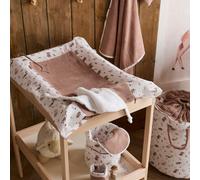 Tapis de jeu réversible et fond de parc clairière et microfibre blanc (75x95 cm)