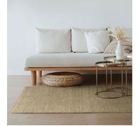 Tapis de Jute Alcazar Hamid, 100% Fibre de Jute Naturelle, Moquette Douce, Tissé à la Main, Salon, Chambre, 110 x 60 cm