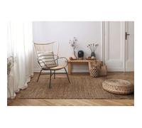 Tapis de Jute Giralda Hamid 100% Fibre de Jute Naturelle beige Moquette Douce Tissé à la Main Salon Chambre 230 x160 cm
