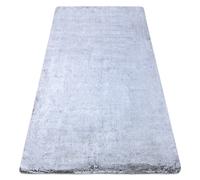 Tapis de lavage moderne LAPIN shaggy antidérapant gris / ivoire 120x160 cm