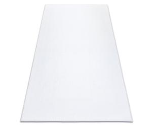 Tapis de lavage moderne LINDO blanc antidérapant shaggy 60x100 cm