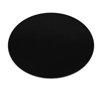 Tapis de lavage moderne LINDO cercle noir antidérapant shaggy cercle 120 cm