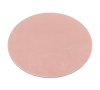 Tapis de lavage moderne LINDO cercle rose antidérapant shaggy cercle 80 cm