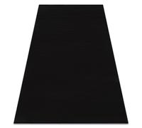 Tapis de lavage moderne LINDO noir antidérapant shaggy 180x270 cm