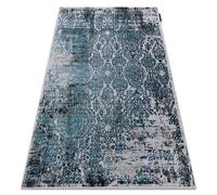 Tapis DE LUXE moderne 2081 Ornement vintage - Structural bleu / gris 120x170 cm