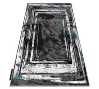 Tapis DE LUXE moderne 619 Cadre - Structural gris / vert 120x170 cm