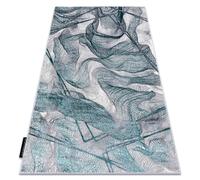 Tapis DE LUXE moderne 621 filet de pêche - Structural gris / vert 120x170 cm