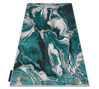 Tapis DE LUXE moderne 622 Abstraction - Structural vert / anthracite 240x330 cm