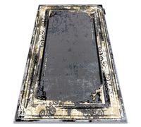 Tapis DE LUXE moderne 628 Ornement vintage - Structural gris / or 160x220 cm