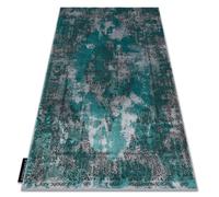 Tapis DE LUXE moderne 6754 Abstraction - Structural vert / gris 160x220 cm