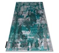 Tapis DE LUXE moderne 6827 Abstraction vintage - Structural vert / gris 240x330 cm