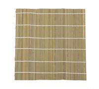 Tapis de machine à sushis anti-adhésif 27 cm (27 x 27 cm) | Fibre naturelle, matériau uniquement, taille carrée de 24 cm, artisanat traditionnel