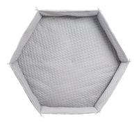 Tapis De Parc Bébé Hexagonal Roba Style - Rembourrage Latéral Sécurisé Gris Argenté TU