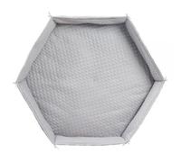 Tapis De Parc Bébé Roba Style - Gris Argenté - Rembourrage Latéral Sécurisé Gris