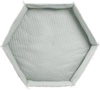 Tapis de Parc Bébé, Roba Style, Hexagonal, Rembourré, Vert Givré, Diamètre 114 cm