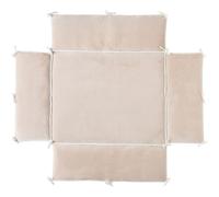 Tapis de parc réversible avec bords Bali, Moka & Snow (75x95 cm)