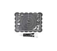Tapis de pâtissier en silicone 60 x 43,5 cm + stylo glaçage noir