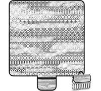 Tapis de pique-nique imperméable, 2 m x 2 m, tapis de plage pour 4 à 6 personnes, facile à transporter et pliable avec poignée, parasol réglable pour le parc, le jardin, la pelouse ou une promenade