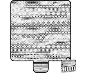 Tapis de pique-nique imperméable, 2 m x 2 m, tapis de plage pour 4 à 6 personnes, facile à transporter et pliable avec poignée, parasol réglable pour le parc, le jardin, la pelouse ou une promenade