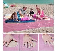 Tapis de plage - Anti-sable - Durable - Léger - 150x200cm - Rose
