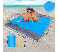 Tapis de plage anti-sable, léger, durable, à séchage rapide, tapis de camping et de pique-nique imperméable, couverture de plage