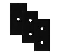 Tapis de Poêle Noir Ptfe 3 Pièces pour Brûleurs de Cuisinière à Gaz | Découpe Ajustable, Usage la Cuisine, Lot de 3, Couvre Plaque de Cuisson Gaz Antiadhésifs