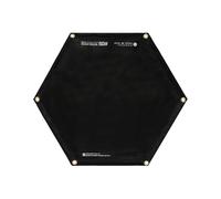 Tapis de pont ignifuge | Mat de protecteur de poêle à issue de la flamme | ronde | Tapis résistant à la chaleur en silicone extérieur | Bouclier de base de foyer isolé pour le camping, le patio, le ba