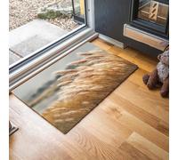 Tapis de Porte 60 x 120 cm, Roseaux D'Automne Paillasson Interieur Antidérapant, Paillasson Entrée Lavable, Peinture À L'Huile Vintage Tapis de Sol Absorbant et Durable, en Machine, Beige Chaud