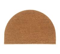 vidaXL Tapis de Porte, Paillasson Antidérapant, Tapis de Sol Entrée Jardin, Moderne, Naturel Demi-Rond 60x90cm Fibre de Coco Touffeté