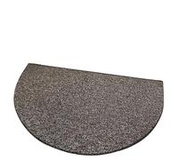 Tapis de Porte Demi-Rond Tapis d'entrée Semi-circulaire antidérapant absorbant l'eau, ovale, for porte, à usage domestique, Batoom, coussinet de pied pour chambre ou véranda(Black gray,40*60cm)