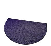 Tapis de Porte Demi-Rond Tapis d'entrée Semi-circulaire antidérapant absorbant l'eau, ovale, for porte, à usage domestique, Batoom, coussinet de pied pour chambre ou véranda(Black purple,60*90cm)