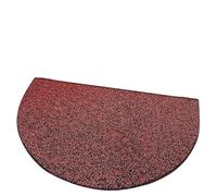 Tapis de Porte Demi-Rond Tapis d'entrée Semi-circulaire antidérapant absorbant l'eau, ovale, for porte, à usage domestique, Batoom, coussinet de pied pour chambre ou véranda(Blackish red,60*90cm)