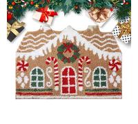 Tapis De Porte D'entrée De Noël - Tapis De Sol Antidérapant, Entrée De | Tapis De Salle De Bain En Forme De Maison En D'épices, Paillasson D'intérieur Absorbant, Couverture De Sol Saisonnière D