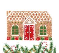 Tapis De Porte D'entrée De Noël - Tapis De Sol Antidérapant, Entrée De | Tapis De Salle De Bain En Forme De Maison En D'épices, Paillasson D'intérieur Absorbant, Couverture De Sol Saisonnière D