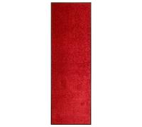 Tapis De Porte, Dos En Pvc Antidérapant Lavable En Machine Haute Absorption Rouge 60x180 Cm