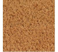 Tapis de porte en fibre de coco - vidaxl - 50x80 cm - Naturel - Antidérapant - Lavable en machine
