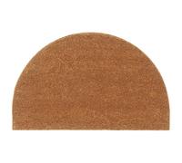 Vidaxl Tapis De Porte Naturel Demi-Rond 50x80cm Fibre De Coco Touffeté