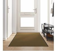 vidaXL Paillasson Polyamide Marron Noir