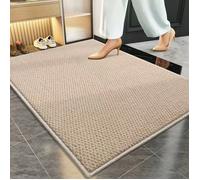 Tapis de porte moderne à motif d'ananas - Séchage rapide, tapis rectangulaire convenant à l'entrée et à la salle de bain, mélange épais de polyester, dos en PVC, résistant aux taches, gris, tapis de s