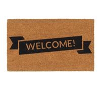 Vidaxl Tapis De Porte Naturel 45x75 Cm Fibre De Coco Touffeté