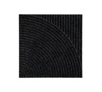 Tapis de Porte Vertical et Circulaire Zen Noir