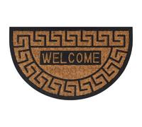 Tapis de porte vidaXL demi-rond - Caoutchouc et coco - 45x75 cm