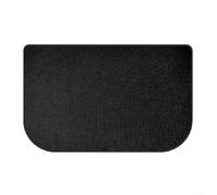 Tapis de protection de sol en forme de demi-cercle pour poêles, foyers et stations de grillades en fibre de verre et silicone résistant à la chaleur (152 x 70 cm)