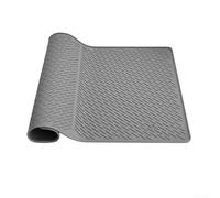 Tapis de protection en silicone résistant à la chaleur pour cuisinières électriques - Dessous de plat anti-brûlure pour casseroles chaudes, poêles et préparation des aliments, gris 71 x 50 cm