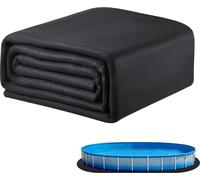 Tapis de protection ovale 15 x 30 pieds pour piscines hors sol Tapis de piscine ultra-résistant