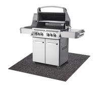 Tapis de protection pour barbecue GIN 1206 pour la terrasse extérieur - marron clair 80x150 cm