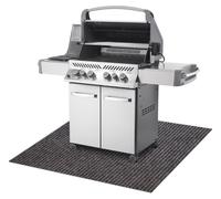 Tapis de protection pour barbecue GIN 1206 pour la terrasse, extérieur - marron clair marron 120x150 cm